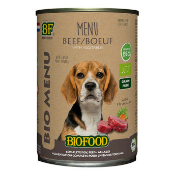 Rund menu Biologisch