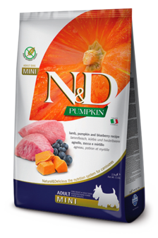 Farmina Pumpkin lam,pompoen&amp;bosbes Adult mini 2,5 kg.