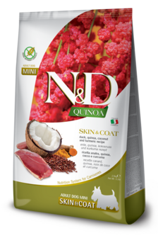 Farmina Quinoa skin&amp;coat eend, quinoa,kokosnoot&amp;kurkuma Adult mini 2,5kg.