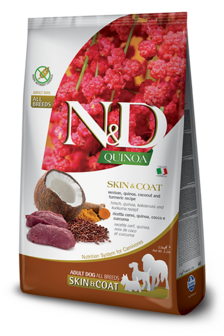 Farmina Quinoa skin&amp;coat hert, quinoa,kokosnoot&amp;kurkuma Adult 2,5kg.