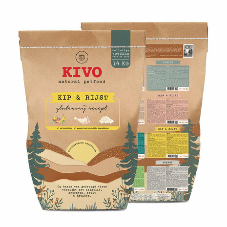 Kivo Kip & Rijst - Glutenvrij 14 KILO